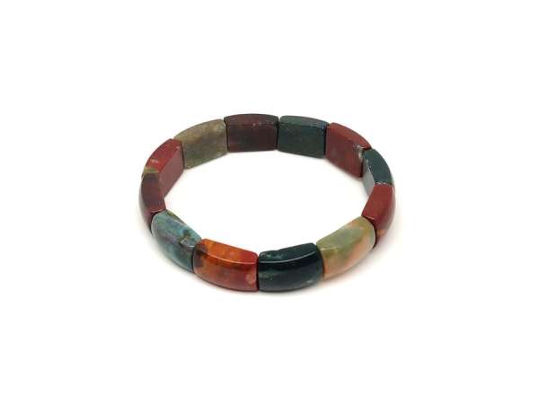 Achát indiai téglalap karkötő 10,5x16,5x7mm