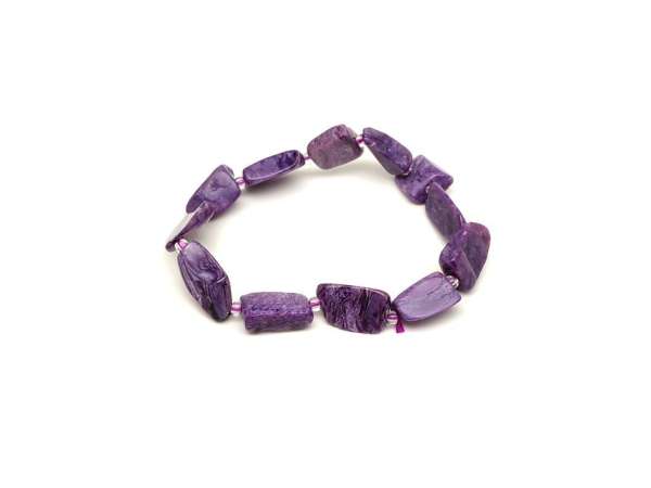 Csaroit amorf darabos karkötő 4-6x9-11x10-16mm