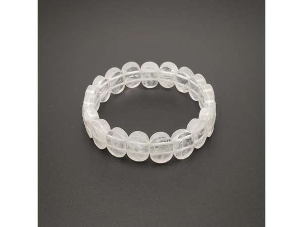 Hegyikristály faz ovális téglalap karkötő 14x10mm