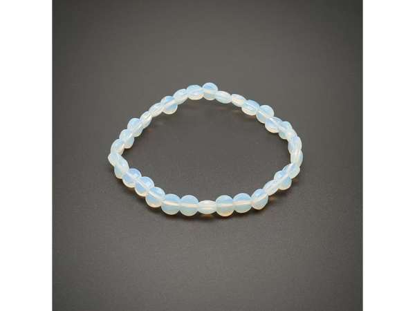 Opalit fazettált korong karkötő 6x4mm