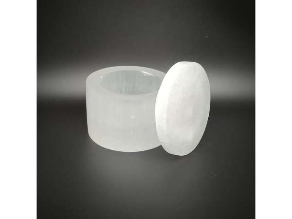Szelenit doboz kerek 8x6cm