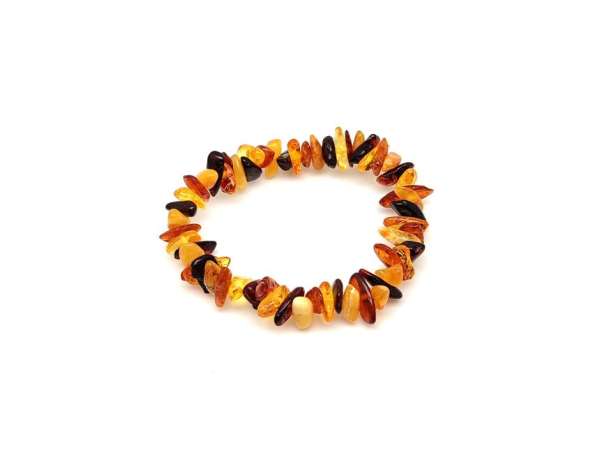 Borostyán vegyes splitter gyerek karkötő