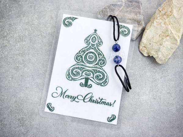 Merry Christmas szodalit angyal karkötő