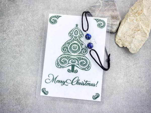 Merry Christmas lazurit angyal karkötő