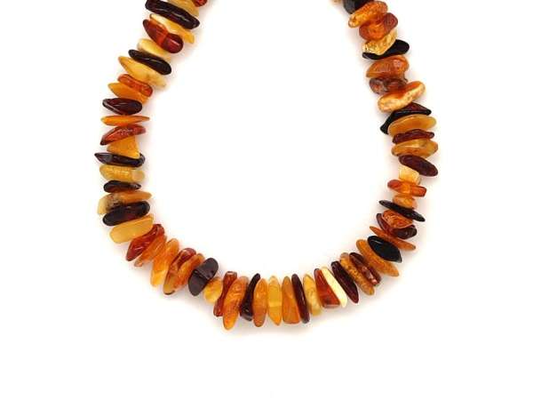 Borostyán vegyes splitter nyaklánc 70cm