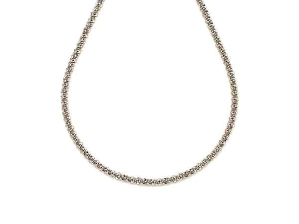 Orvosi acél ezüstszínű finom szövésű lánc 45 cm