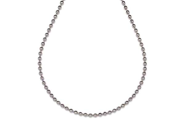 Orvosi acél ezüstszínű golyós lánc 45cm