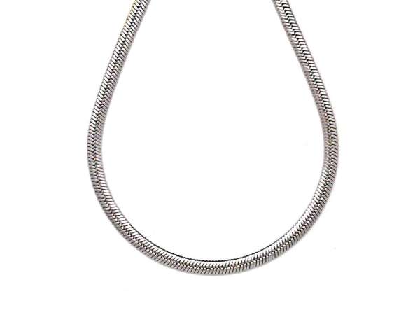 Orvosi acél ezüstszínű kígyólánc nyaklánc 45cm