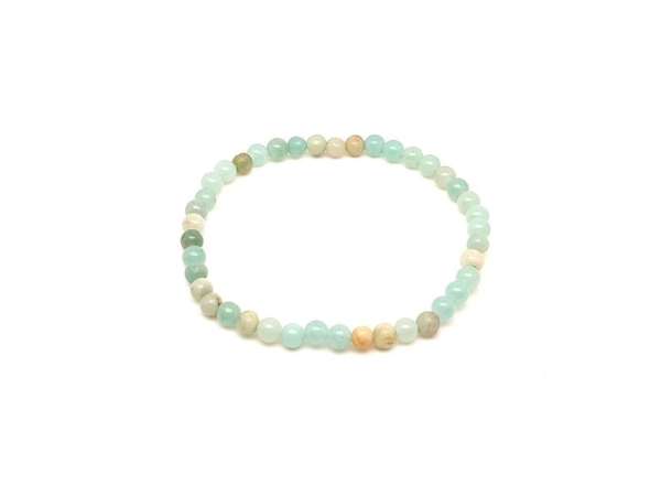 Amazonit kínai ásvány karkötő golyós 4mm