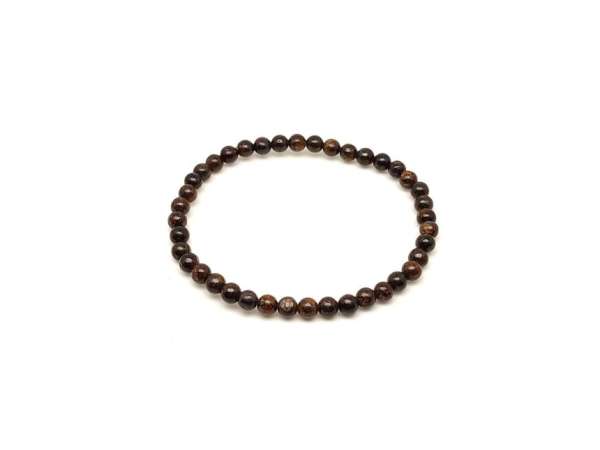 Bronzit ásvány karkötő golyós 4mm