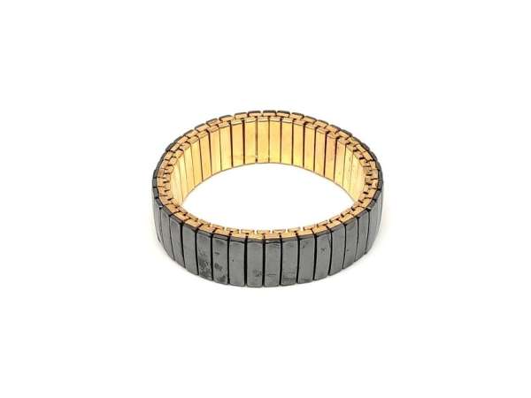 Hematit rugalmas fém karkötő 15mm