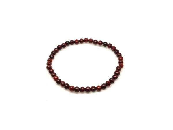 Jáspis breccsa ásvány karkötő golyós 4mm