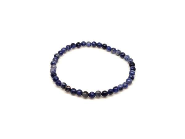Szodalit ásvány karkötő golyós 4mm