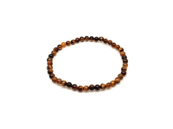 Tigrisszem ásvány karkötő golyós 4mm