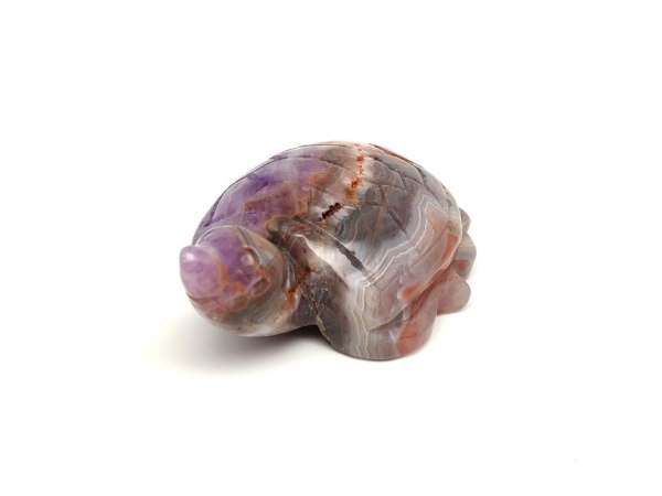 Ametiszt achát teknős 8-10cm