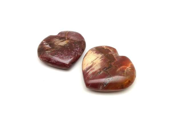 Fa kövület szív 2,5-3,5cm (MDG) 2db/csomag