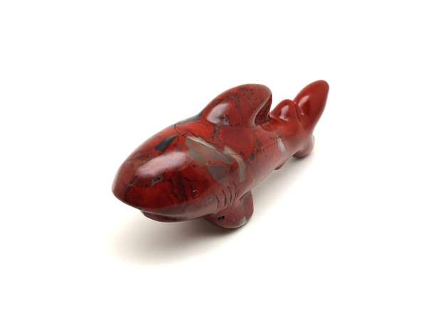 Jáspis vörös cápa 10x5cm