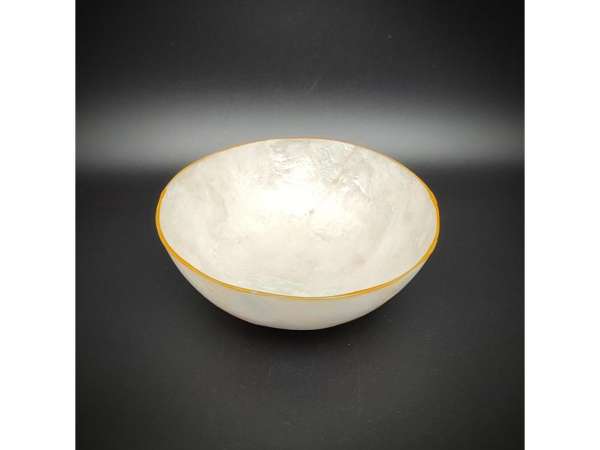 Tál kagyló arany szélű 15cm