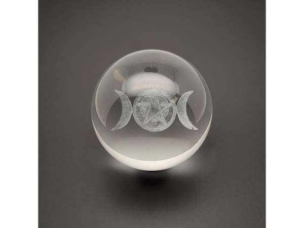 Üveg golyó istennő 6cm