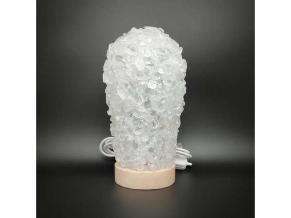 Lámpa USB Hegyikristály henger 15cm