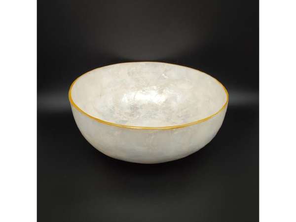 Tál kagyló arany szélű 20cm