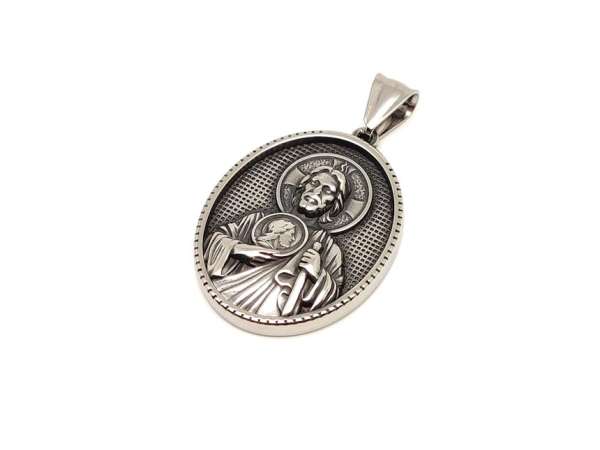 Medál acél Júdás 3x2,5cm