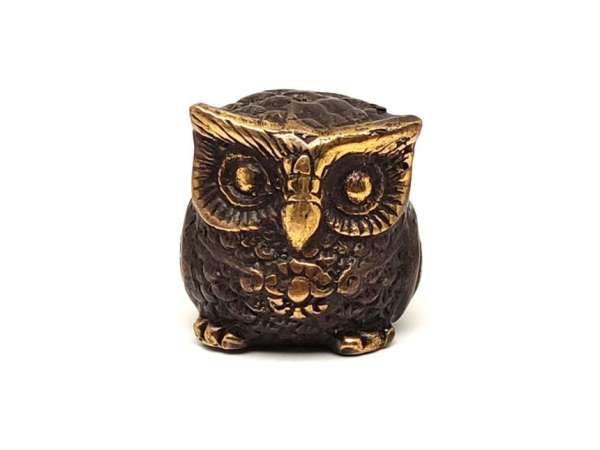 Réz figura bagoly óarany 3,5cm