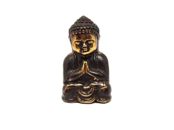 Réz figura Buddha baba óarany 4x7cm