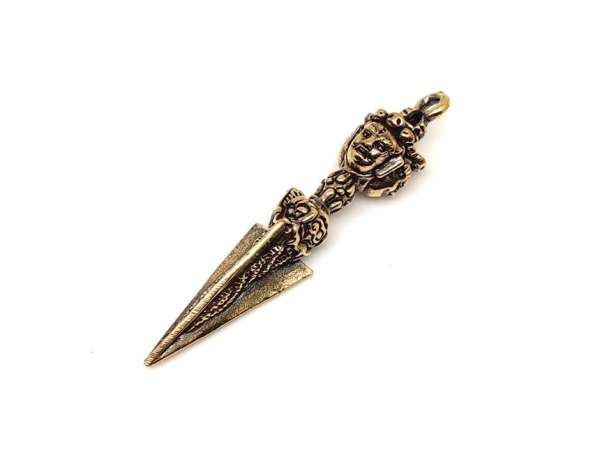 Sárgaréz medál sokarcú rituális szimbólum 6×1,5cm