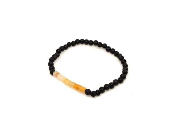 Bazalt barack aventurin golyó korong karkötő 4–5 mm