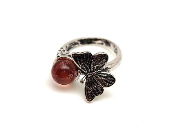 Védelmező hematoid ásvány gyűrű állítható 8mm