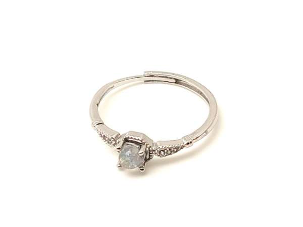 Védelmező labradorit ásvány gyűrű állítható 4mm