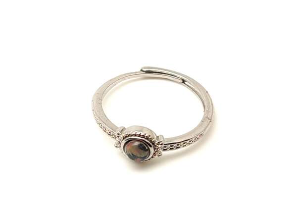 Lélekemelő opál ásvány gyűrű állítható 5mm