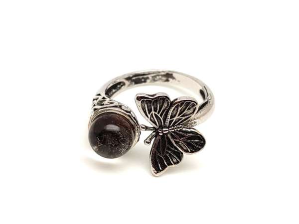 Energetizáló kvarc ásvány gyűrű állítható 8mm