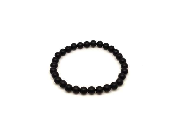 Ónix olajos matt golyó karkötő 6-7mm