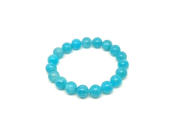 A minőségű amazonit golyós ásvány karkötő 10–11mm