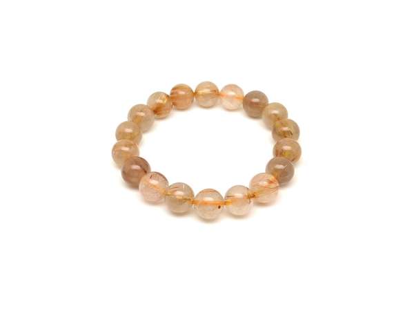 A minőségű rutilkvarc golyós ásvány karkötő 11–12mm