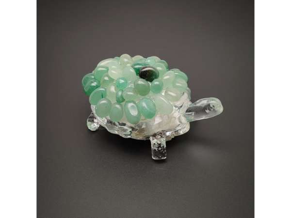 Aventurin elemes teknős hangulatlámpa 8×5 cm