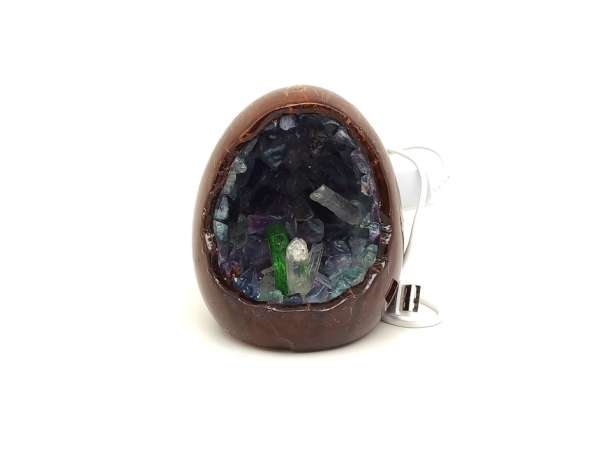 Fluorit nyers tojás hangulatlámpa 10 cm