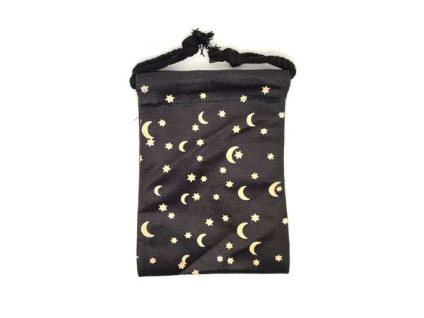 Csillagos ég mintás szütyő – textil ajándéktasak 13x18 cm