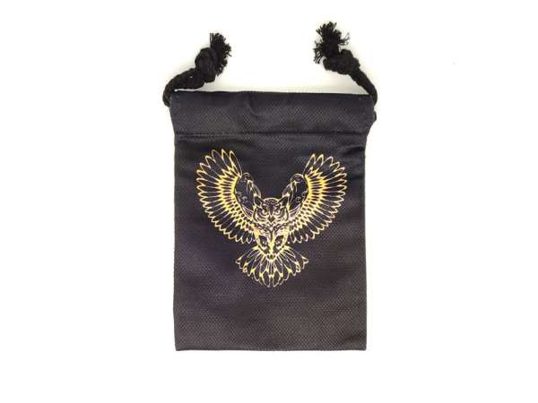 Arany főnix mintás szütyő – textil ajándéktasak 13x18 cm