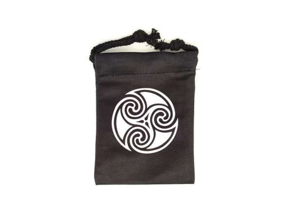 Kelta spirál mintás szütyő – textil ajándéktasak 13x18 cm