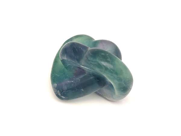 Fluorit dupla ásványszív 4-5 cm „Szivárványpár