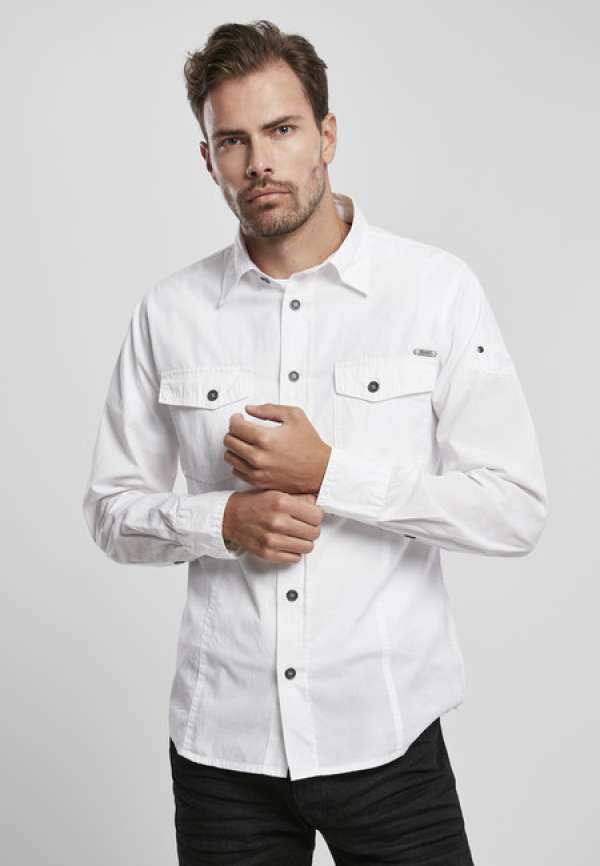 Brandit Slim Worker Shirt white