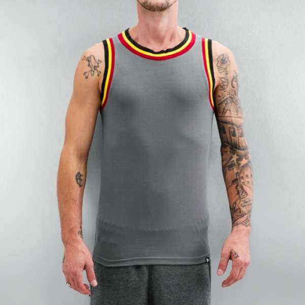Dangerous DNGRS *B-Ware* 3-Tone Tank Top Steel Grey