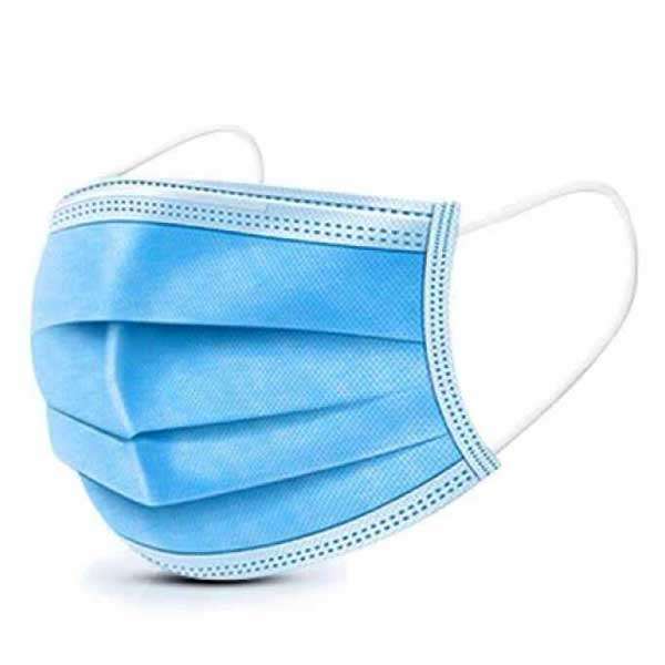 Védő arcmaszk 3 rétegű - 50 db