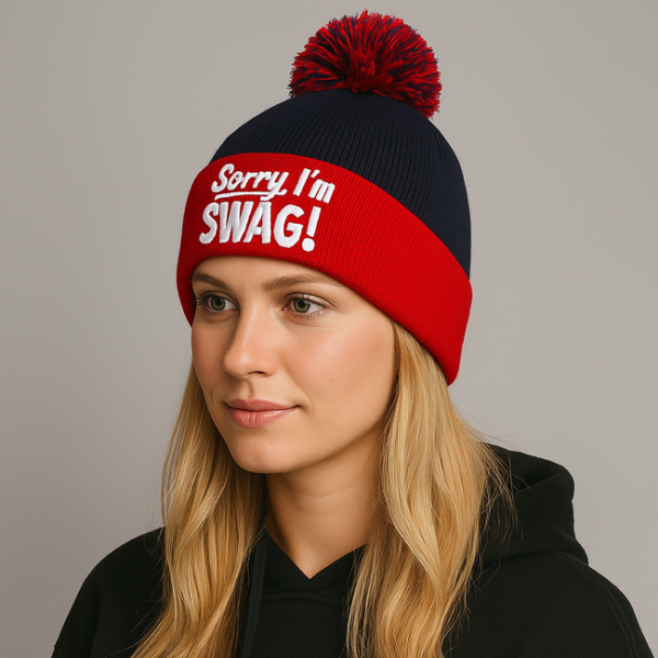 GangstaGroup Sorry I`m Swag! Winter Cap Navy Red