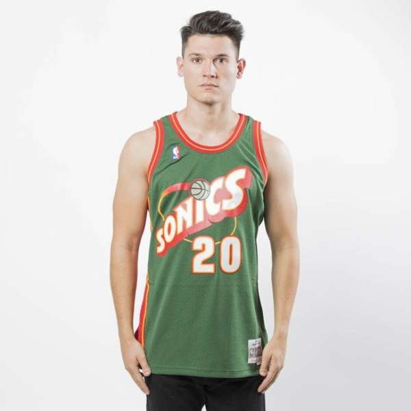 Mitchell & Ness Seattle SuperSonics #20 Gary Payton green Swingman Jersey