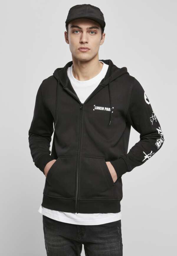 Mr. Tee Linkin Park Anniversary Logo Zip Hoody black