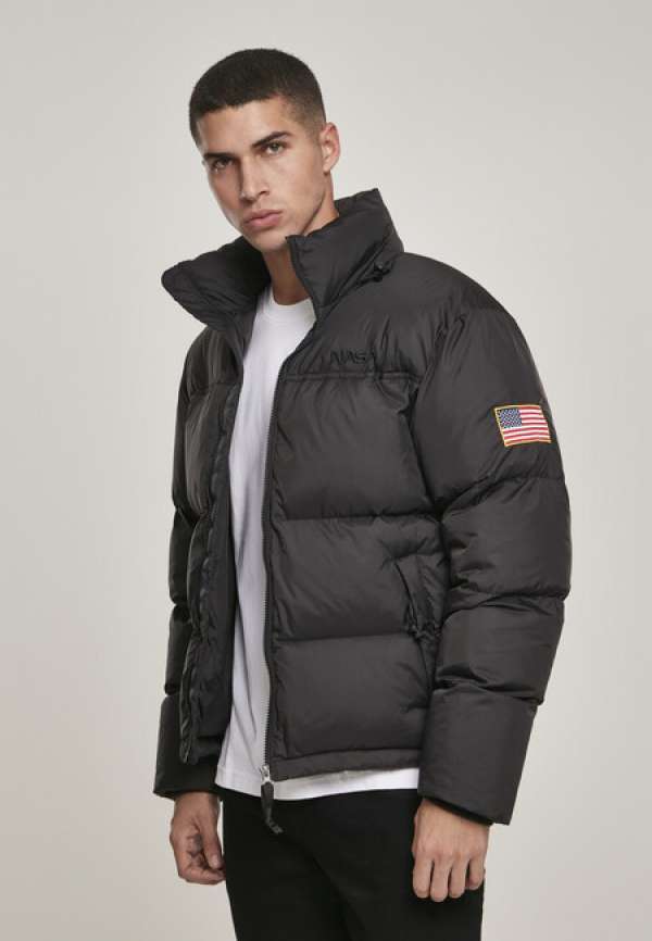 Mr. Tee NASA Two-Toned Puffer Jacket black